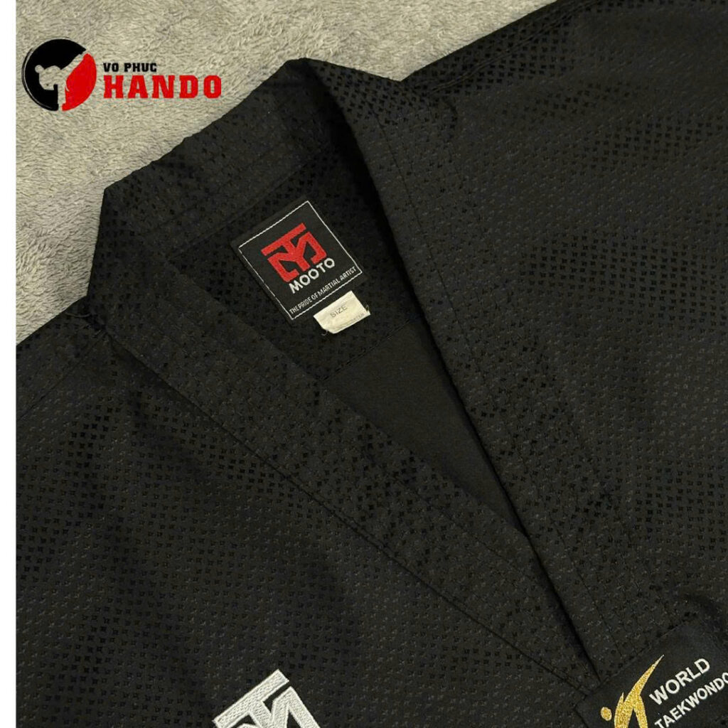 Võ phục Taekwondo full đen