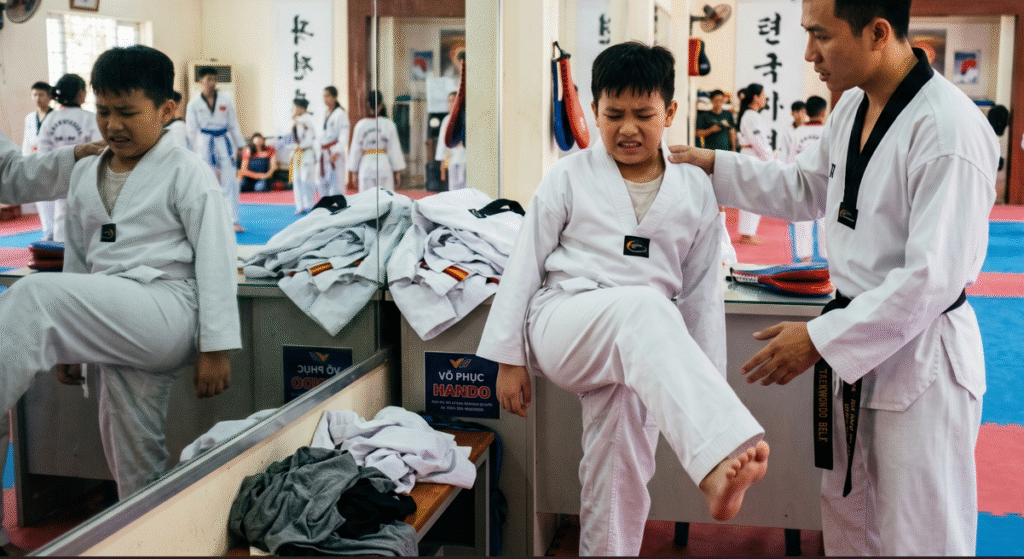 Lỗi sai kích cỡ khi chọn võ phục Taekwondo