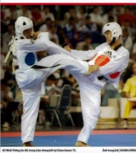 Taekwondo Việt Nam những năm 1975 tại trận chung kết Asiad 18