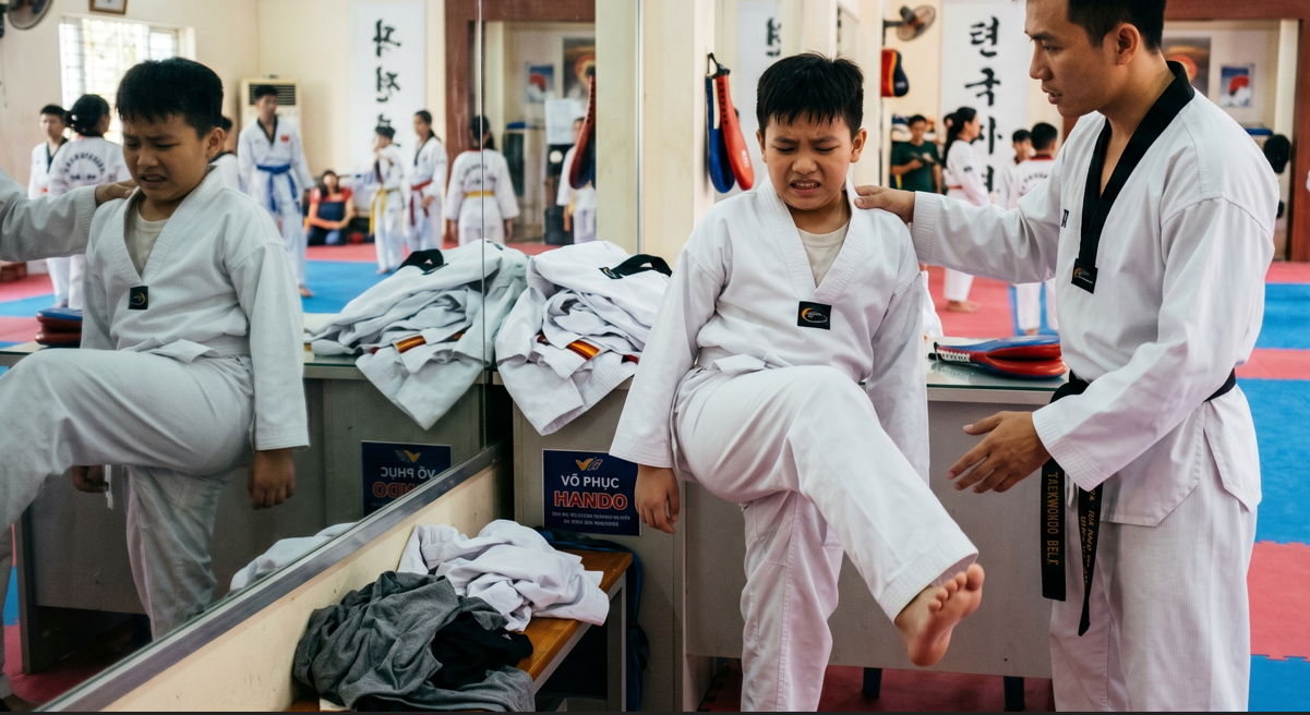 Lỗi sai kích cỡ khi chọn võ phục Taekwondo