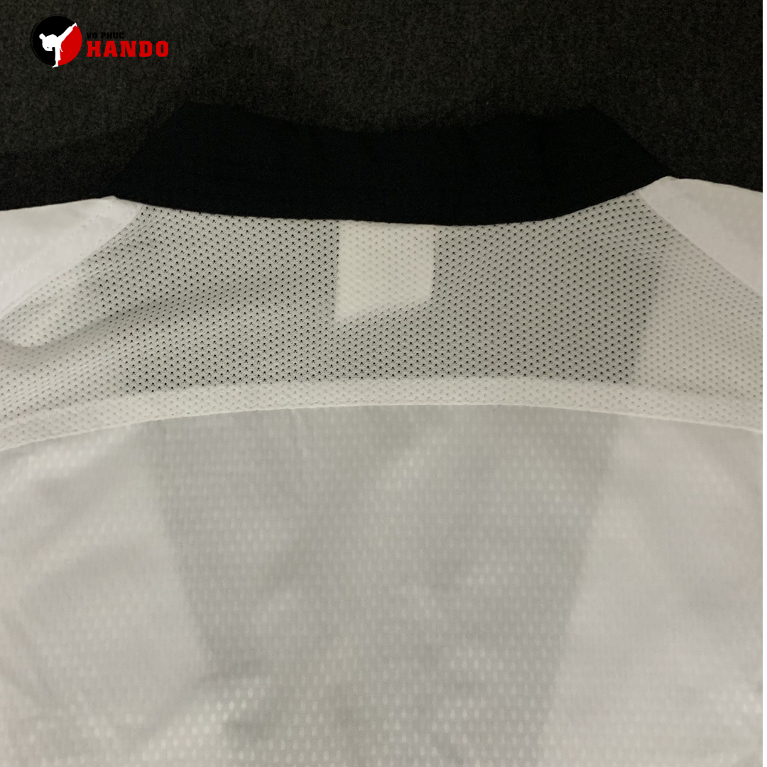 Võ phục Taekwondo Das vải kim cương chìm phối lưới thoáng mát Võ phục Taekwondo Das vải kim cương chìm phối lưới thoáng mát