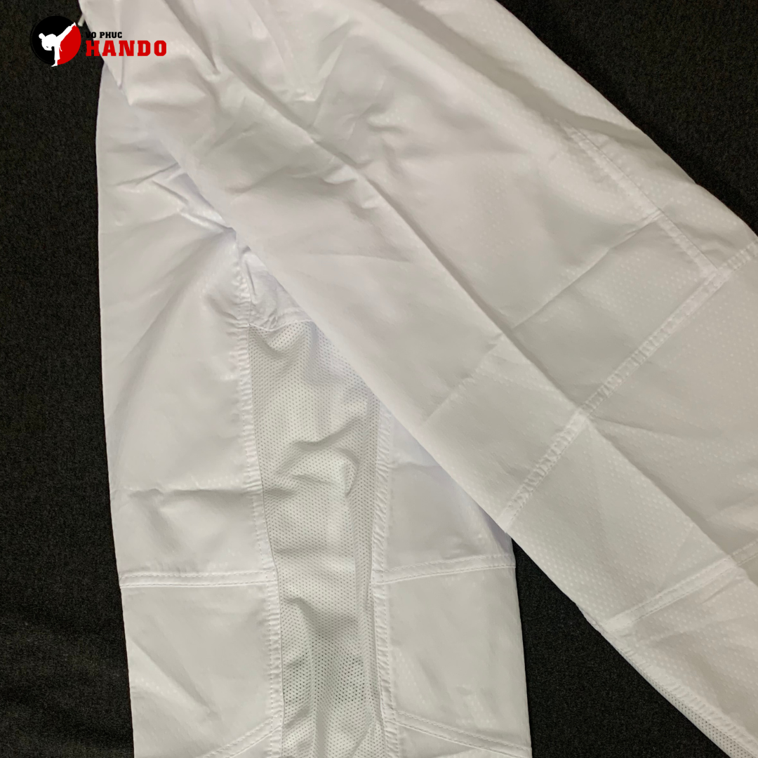 Võ phục Taekwondo Das vải kim cương chìm phối lưới thoáng mát Võ phục Taekwondo Das vải kim cương chìm phối lưới thoáng mát