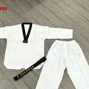 Bộ quần áo võ Taekwondo vải vân kim cương