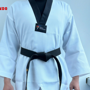 Bộ quần áo võ Taekwondo vải vân kim cương