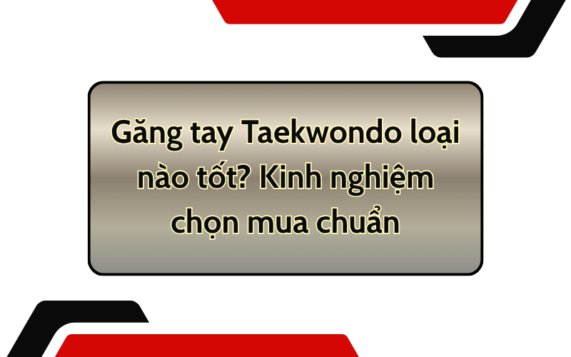 Găng tay Taekwondo loại nào tốt? Kinh nghiệm chọn mua chuẩn