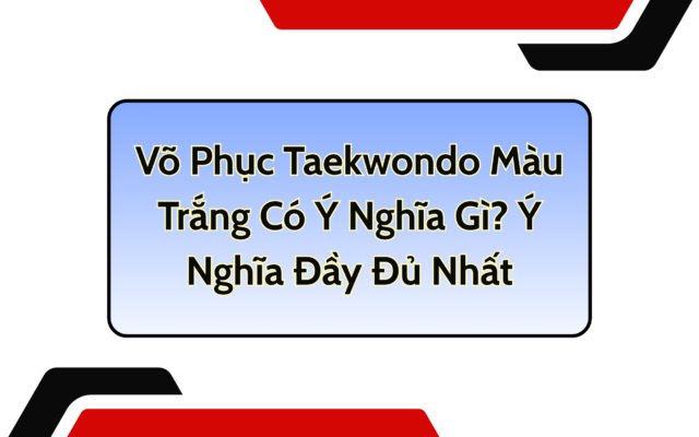 Võ Phục Taekwondo Màu Trắng Có Ý Nghĩa Gì? Ý Nghĩa Đầy Đủ Nhất