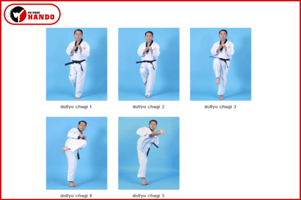 Dollyo Chagi là gì? Cách đá vòng cầu Taekwondo đúng kỹ thuật